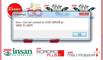 ErrorCan not connect to Logo SERVER at 32070 çözümünu bulacaksınız