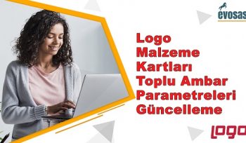 Logo Malzeme Kartları Toplu Ambar Parametreleri Güncelleme