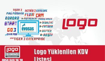 Logo Yüklenilen KDV Listesi