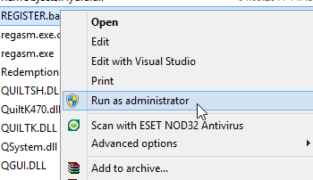 DLL register işlemleri