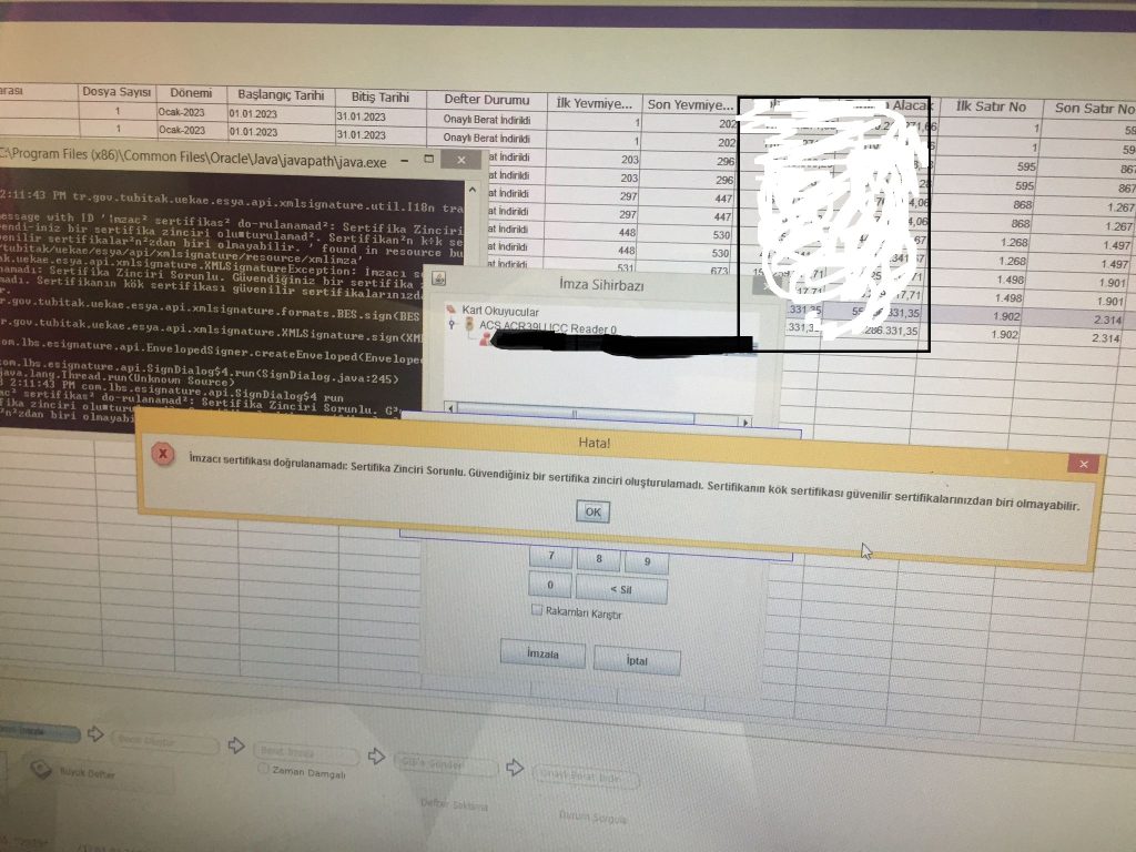 İmzacı sertifikası doğrulanamadı sertifika zinciri sorunlu güvendiğiniz bir sertifika zinciri oluşturulamadı