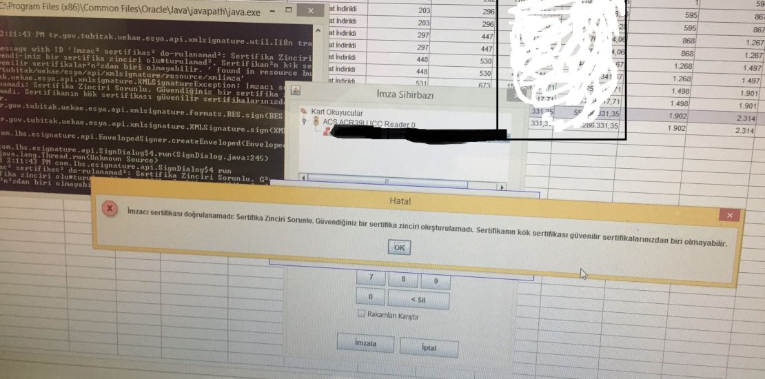 İmzacı sertifikası doğrulanamadı sertifika zinciri sorunlu güvendiğiniz bir sertifika zinciri oluşturulamadı